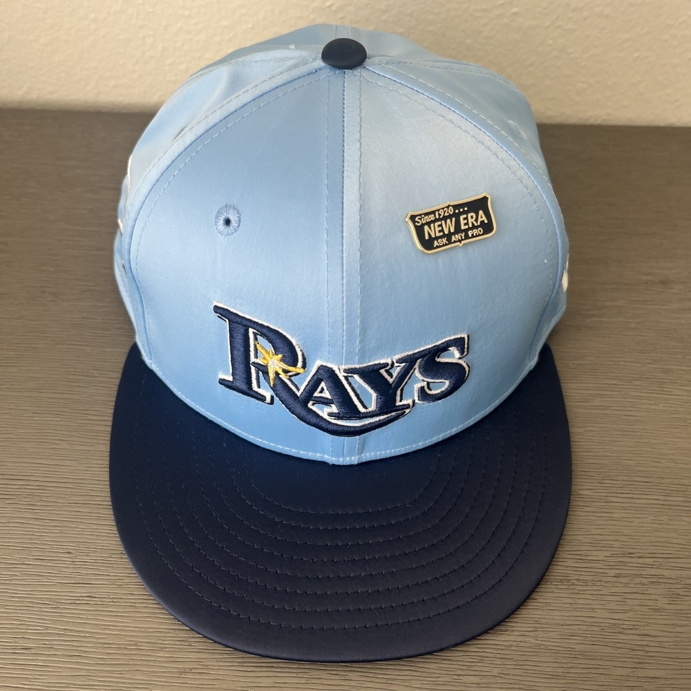 Tampa Bay Rays 59Fifty Since 1920 New Era Blue Pin Fitted Size 7 1/4 Hat NWT